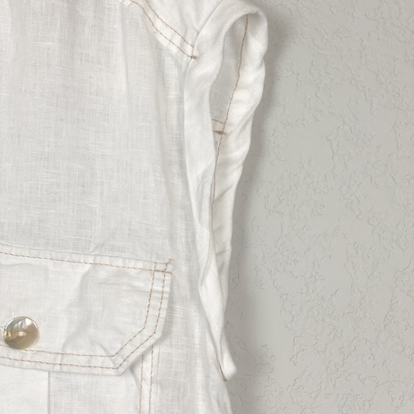 Linen Dress Free People Meet Me Halfway Linen Shirt Dress - Picture 6 of 16